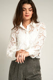 The Lacey Paisley Button Down Top