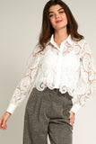 The Lacey Paisley Button Down Top