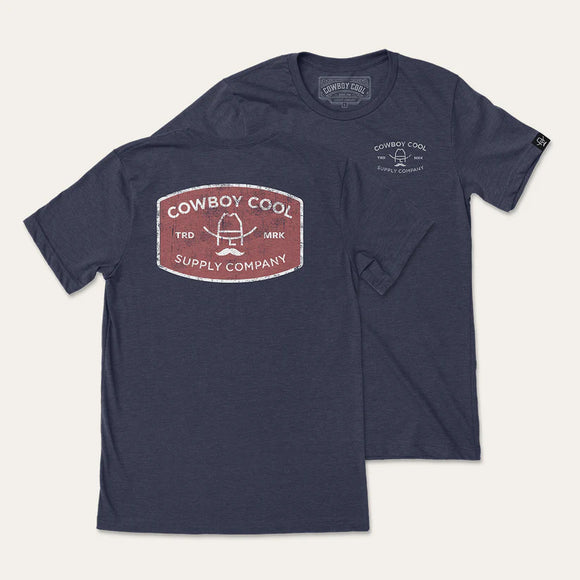 The Buckle T-shirt - Heather Navy