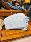 Mineral Washed Sky Blue Corded Cool Mom's Club Pullover