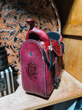 Tooled Leather Saddle Purse