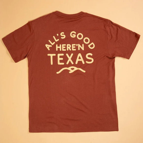 Men's All's Good Here'N Texas Tee - Brick Red