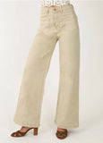 The Kipp - Wide Leg Khaki Cropped Jeans