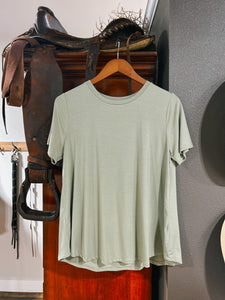 Essential Bamboo Crew Neck Tee (Olive, Taupe, Ivory)