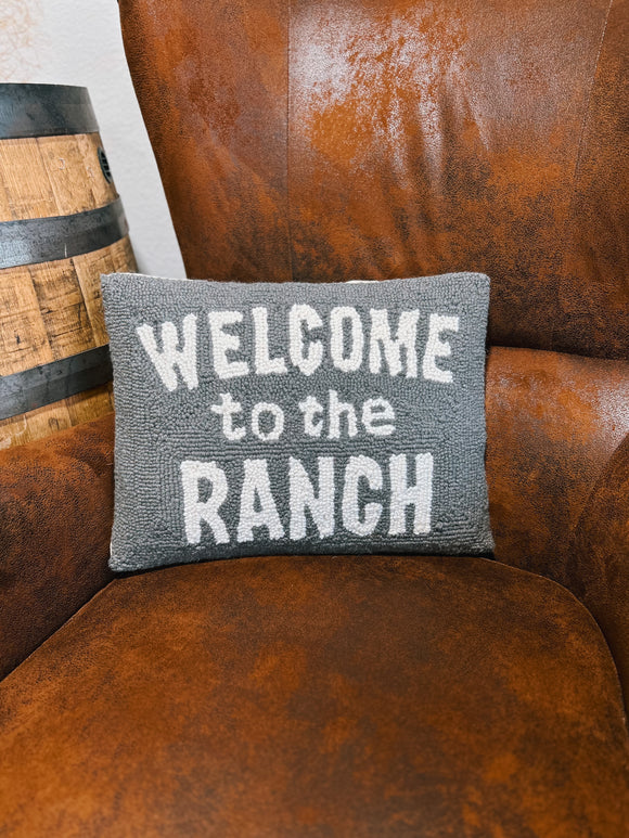 Welcome to the Ranch Hook Pillow