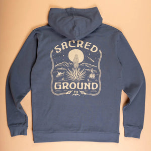 Sacred Ground Men's Hoodie (Faded Indigo)