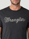 Men's Wrangler® Rope Logo T-Shirt in Caviar Heather