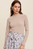 The Brynn - Ribbed Knit Ruffle Top