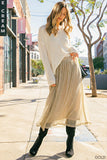 The Shay Shimmer Midi Skirt