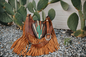 The Arrow Saguaro Sunset Hobo Bag