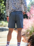 Mens Everyday Shorts - River Rock Grey - Deer Camo Pockets